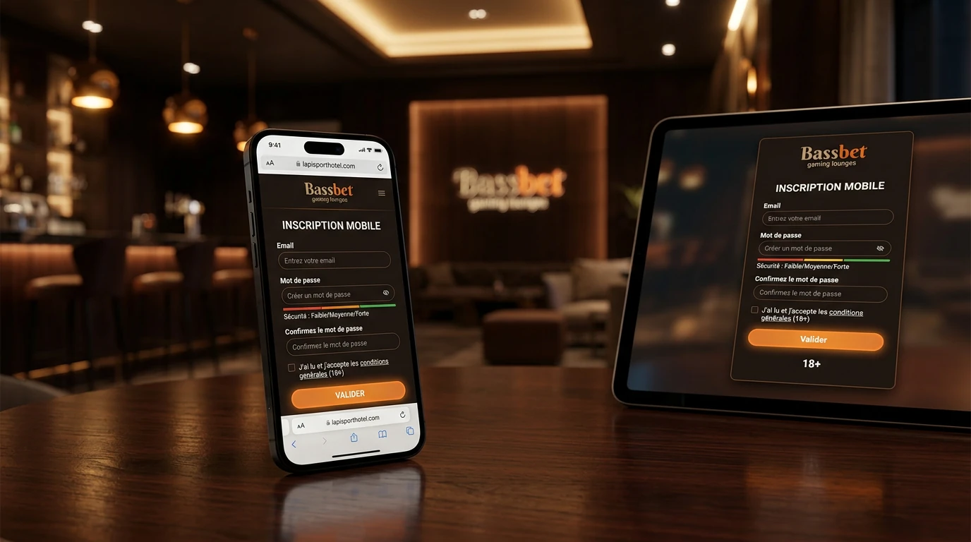 Inscription sur mobile